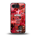 aries aesthetic collage back phone cover | glass case for oneplus nord 4