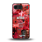 aries aesthetic collage back phone cover | glass case for oneplus nord 4