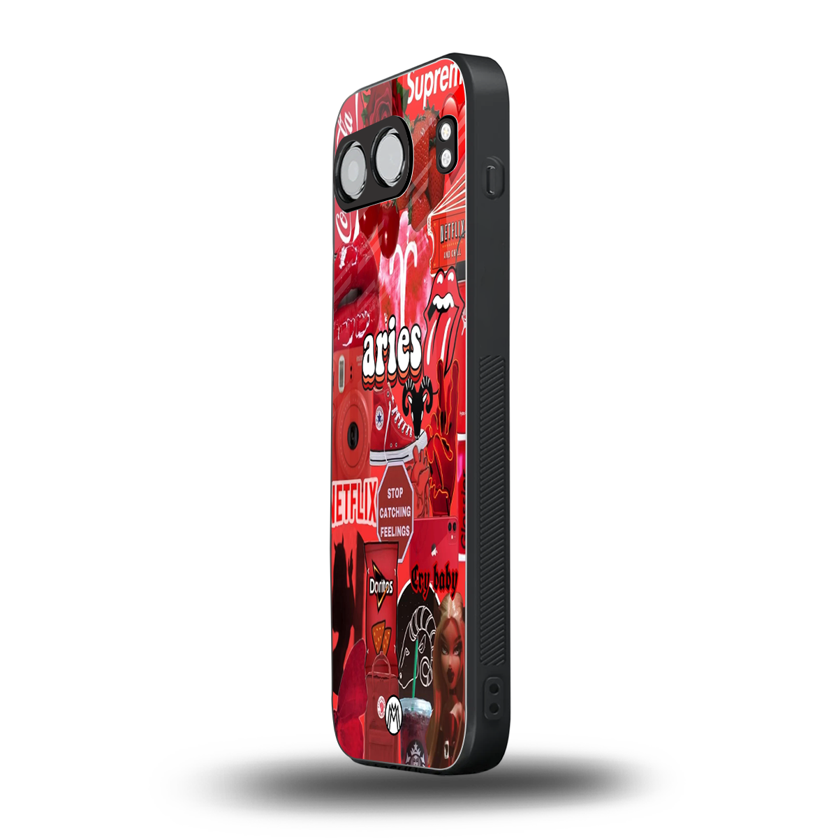 aries aesthetic collage back phone cover | glass case for oneplus nord 4