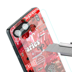 aries aesthetic collage back phone cover | glass case for oneplus nord 4