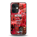 aries aesthetic collage back phone cover | glass case for oneplus nord ce 3