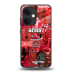 aries aesthetic collage back phone cover | glass case for oneplus nord ce 3