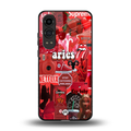 aries aesthetic collage back phone cover | glass case for oneplus nord ce 4 lite