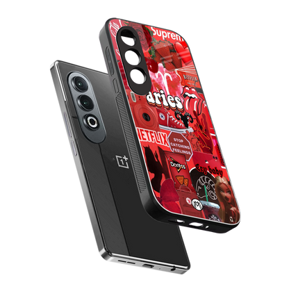 aries aesthetic collage back phone cover | glass case for oneplus nord ce 4