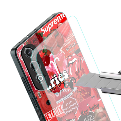 aries aesthetic collage back phone cover | glass case for oneplus nord ce 4