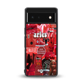 aries aesthetic collage back phone cover | glass case for google pixel 6