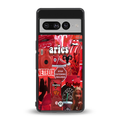 aries aesthetic collage back phone cover | glass case for google pixel 7 pro