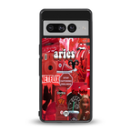 aries aesthetic collage back phone cover | glass case for google pixel 7 pro