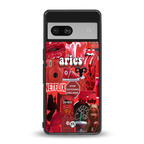 aries aesthetic collage back phone cover | glass case for Google Pixel 7