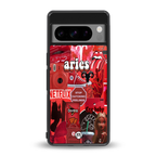 aries aesthetic collage back phone cover | glass case for google pixel 8 pro