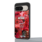 aries aesthetic collage back phone cover | glass case for google pixel 9