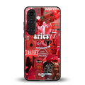 aries aesthetic collage back phone cover | glass case for samsung galaxy s24 plus