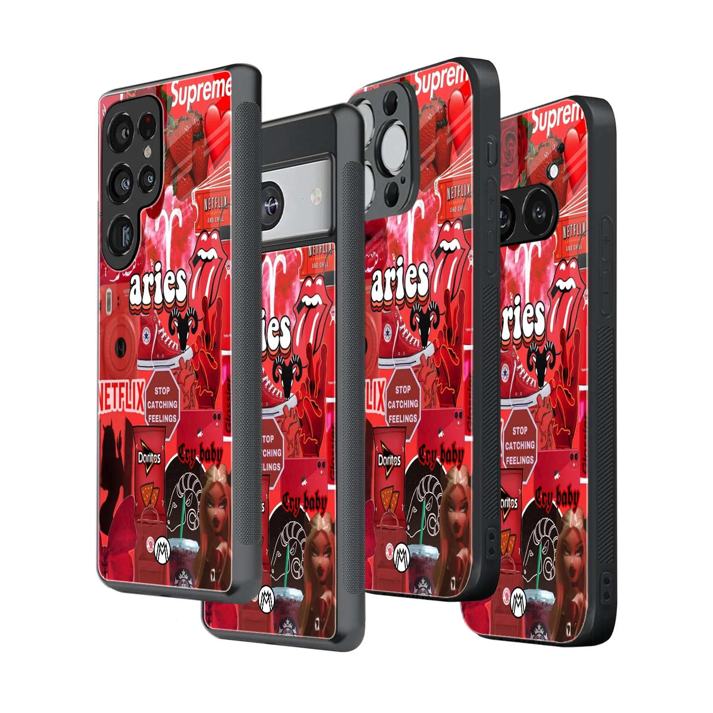 Stylish Glass Back Case for All Smartphones – iPhone, Samsung, OnePlus, Pixel, Redmi, Oppo, Vivo, Motorola