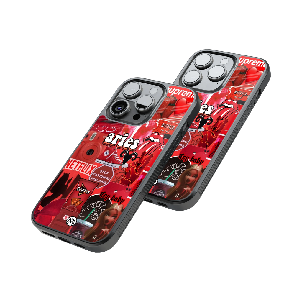 Protective Glass Back Phone Case Compatible with iPhone, Samsung, OnePlus, Pixel & More