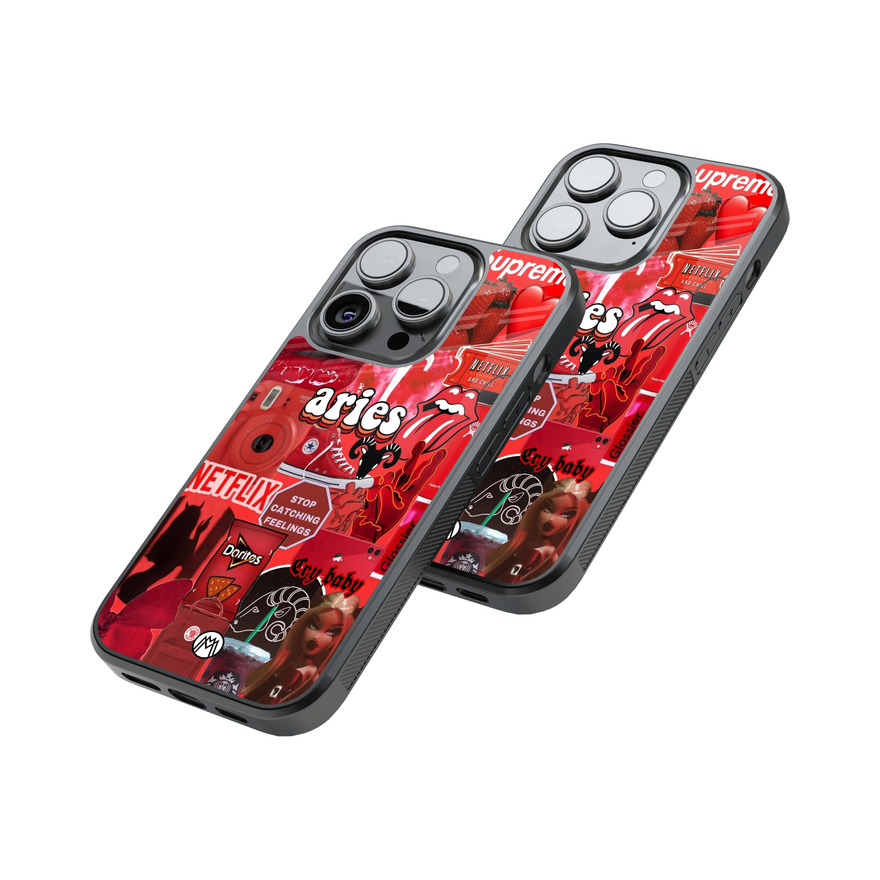 Protective Glass Back Phone Case Compatible with iPhone, Samsung, OnePlus, Pixel & More