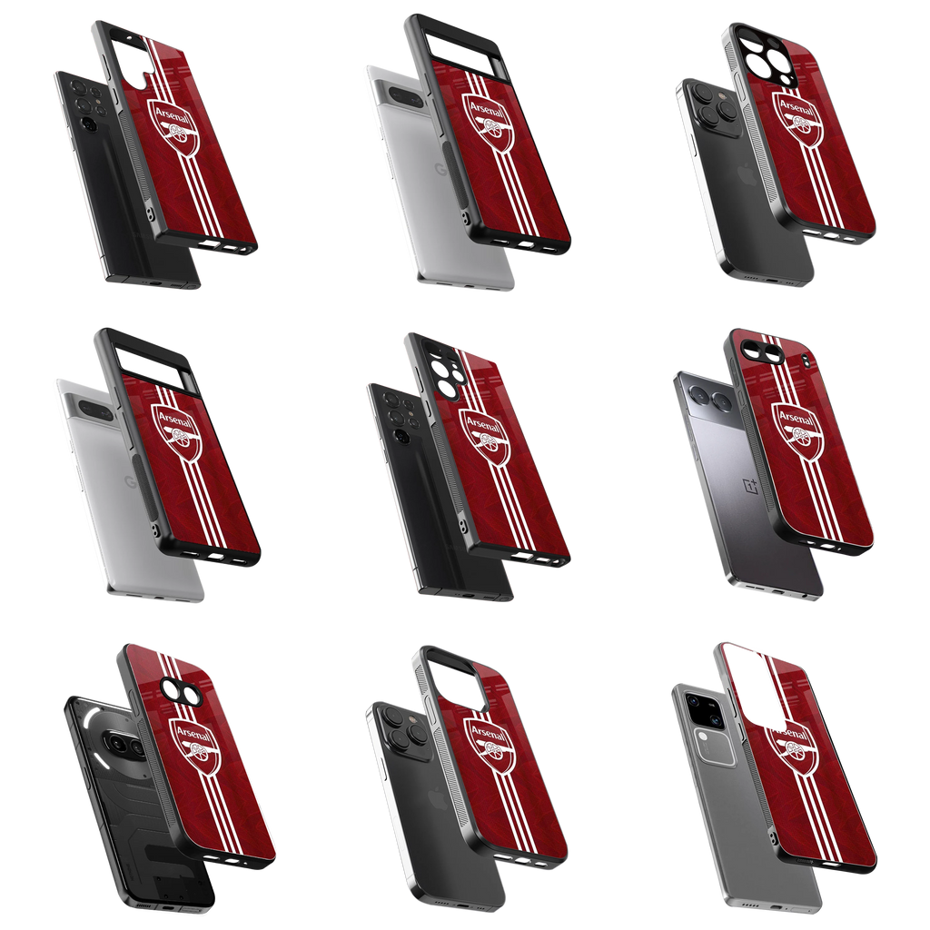 Durable Glass Back Mobile Case for iPhone, Samsung, OnePlus, Google Pixel, Redmi, Vivo, Oppo