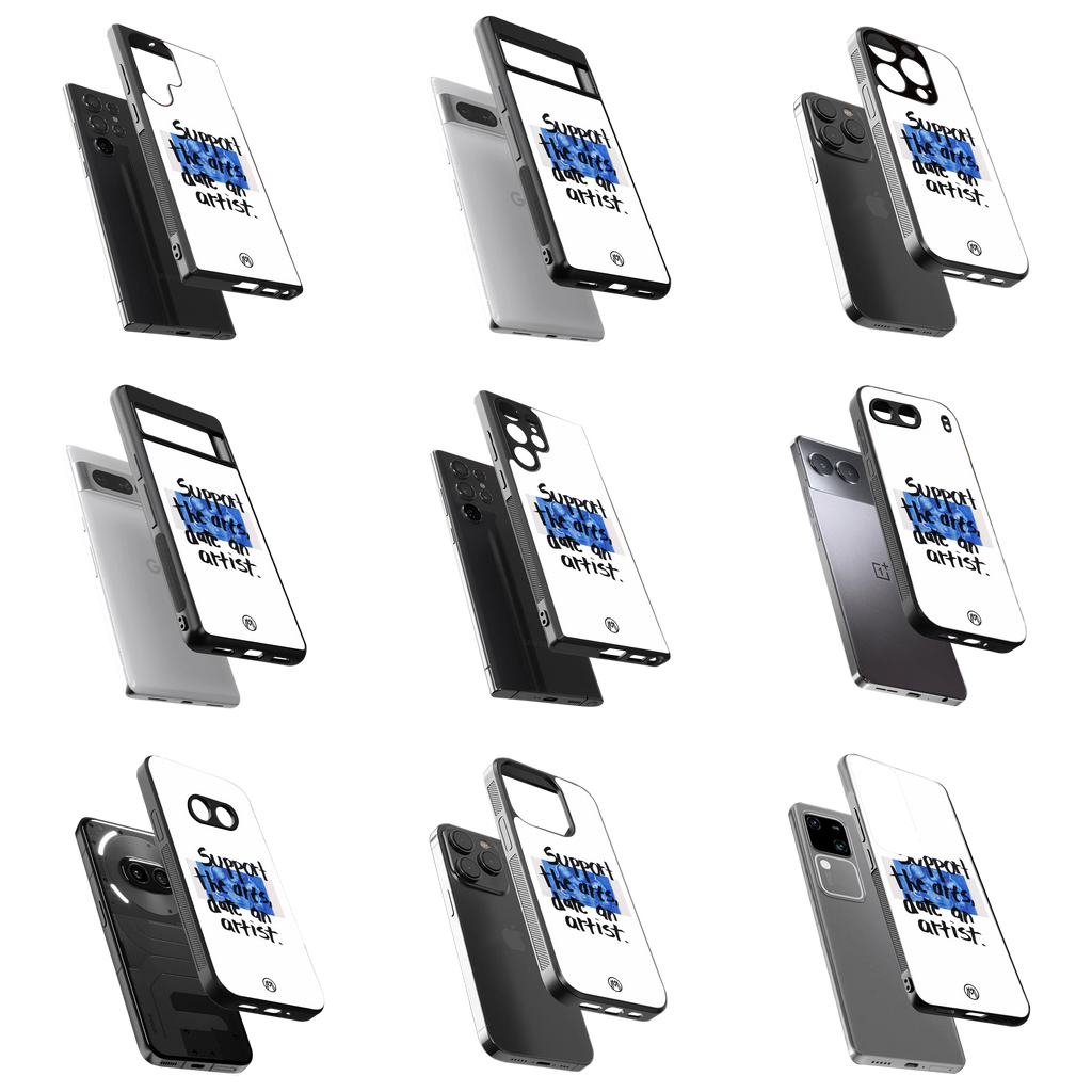 Durable Glass Back Mobile Case for iPhone, Samsung, OnePlus, Google Pixel, Redmi, Vivo, Oppo