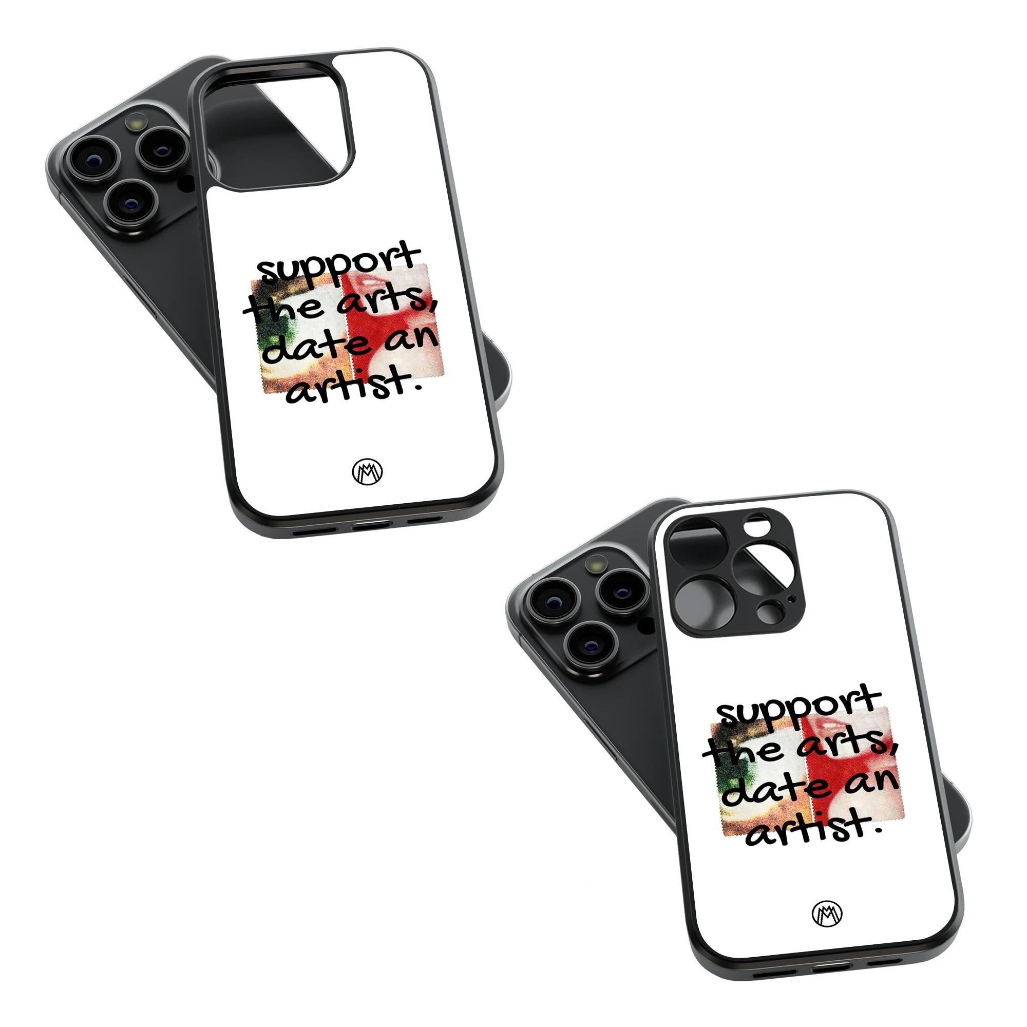 Trendy Glass Back Mobile Case for iPhone, Samsung, Redmi, OnePlus, Google Pixel, Motorola