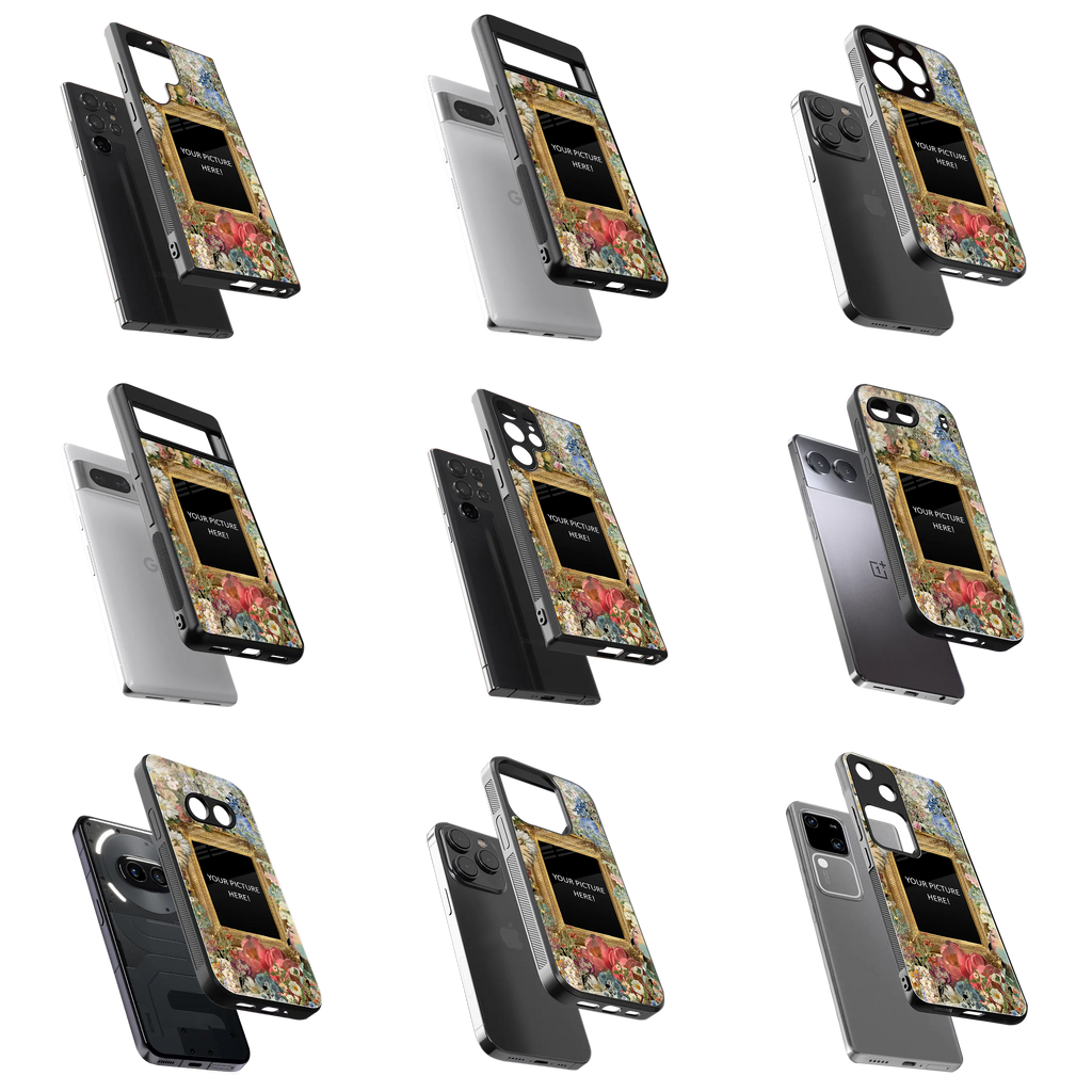 Polaroid Personalised Glass Phone Case