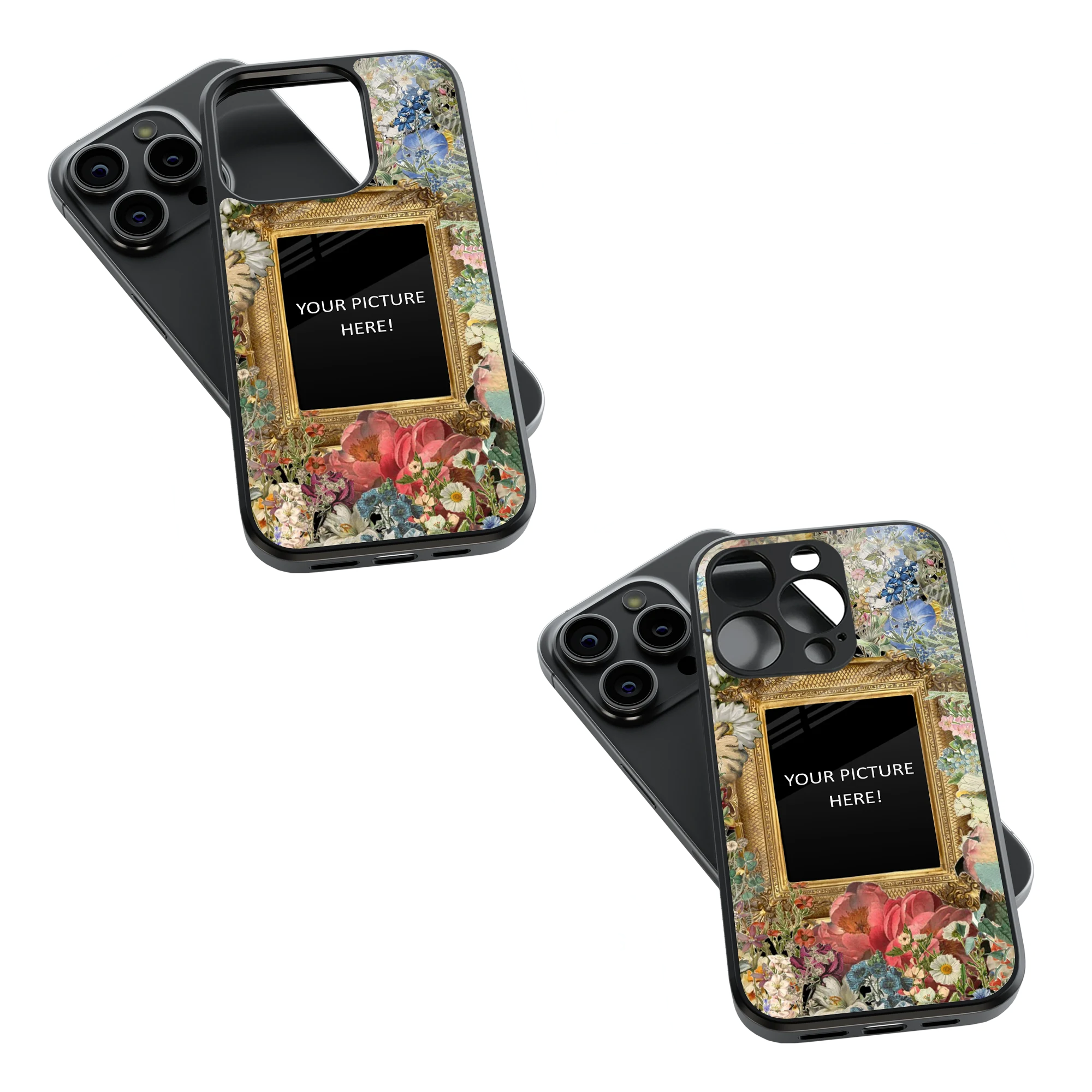 Polaroid Personalised Glass Phone Case