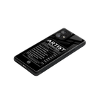 artist nutrition facts back phone cover | glass case for nothing phone 1