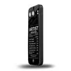 artist nutrition facts back phone cover | glass case for oneplus nord 4