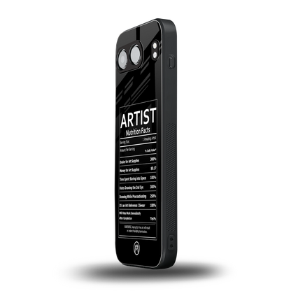 artist nutrition facts back phone cover | glass case for oneplus nord 4