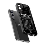 artist nutrition facts back phone cover | glass case for oneplus nord ce 4 lite