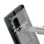 artist nutrition facts back phone cover | glass case for oneplus nord ce 4 lite