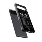 artist nutrition facts back phone cover | glass case for google pixel 6