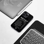 artist nutrition facts back phone cover | glass case for nothing phone 2