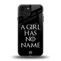 arya stark back phone cover | glass case for iphone 13 mini