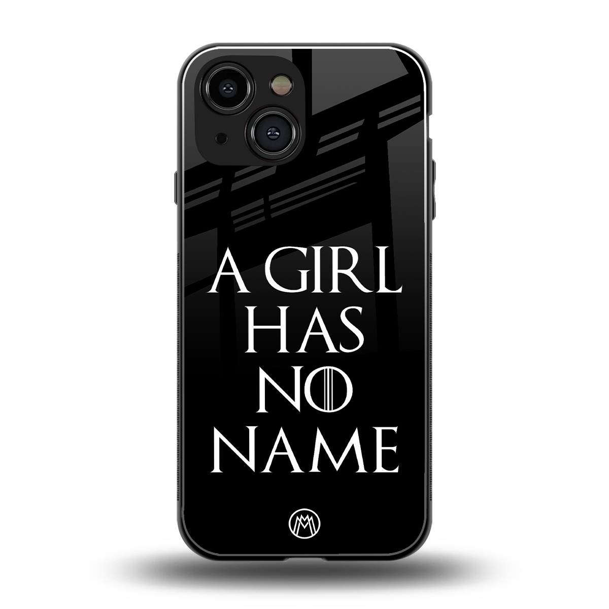 arya stark back phone cover | glass case for iphone 13 mini
