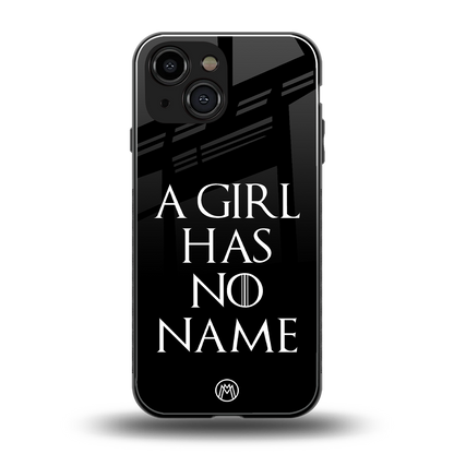 arya stark back phone cover | glass case for iphone 13 mini