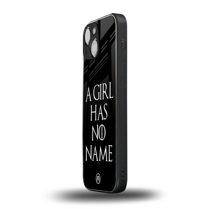 arya stark back phone cover | glass case for iphone 13 mini