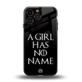 arya stark back phone cover | glass case for iphone 13 pro max