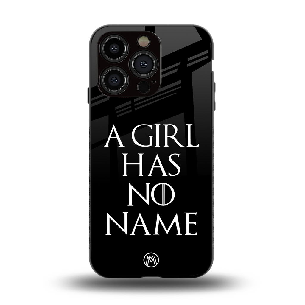 arya stark back phone cover | glass case for iphone 13 pro