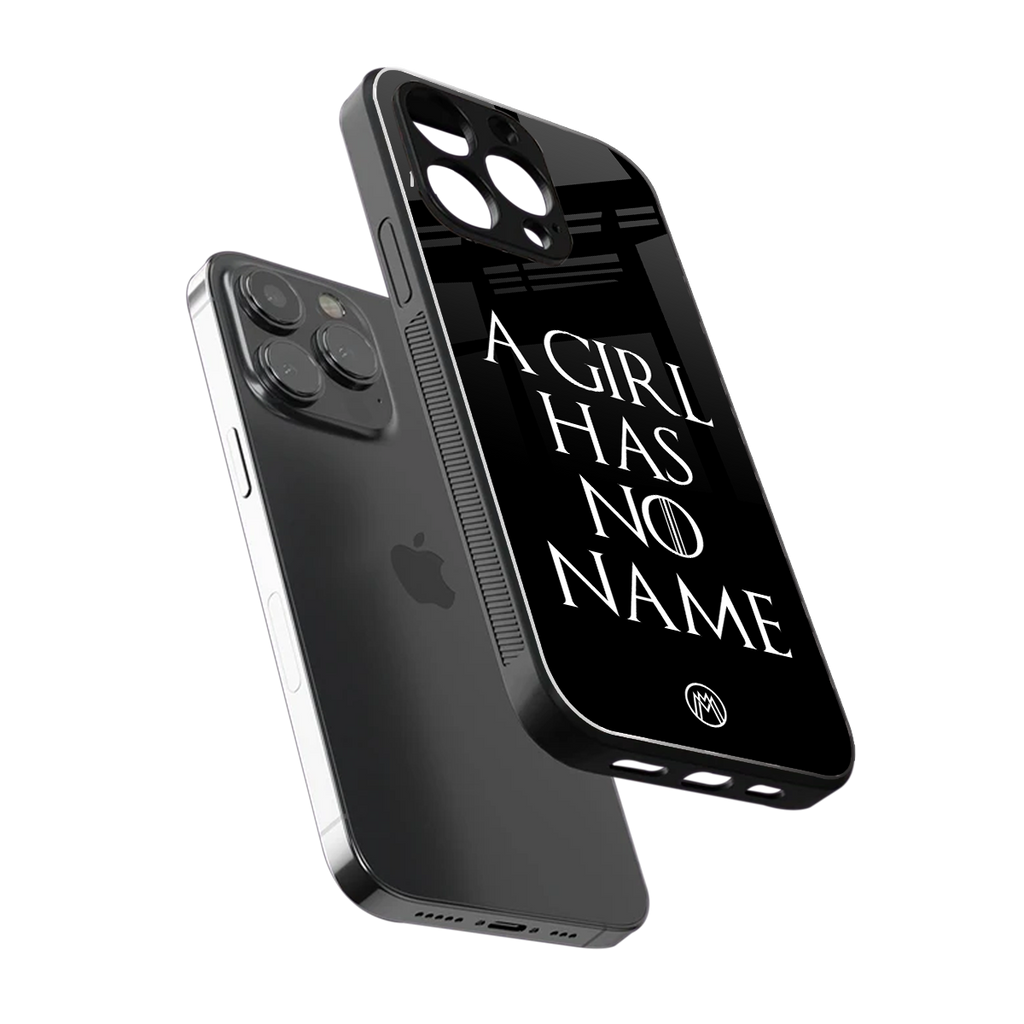 arya stark back phone cover | glass case for iphone 13 pro