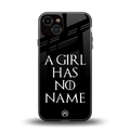 arya stark back phone cover | glass case for iphone 13