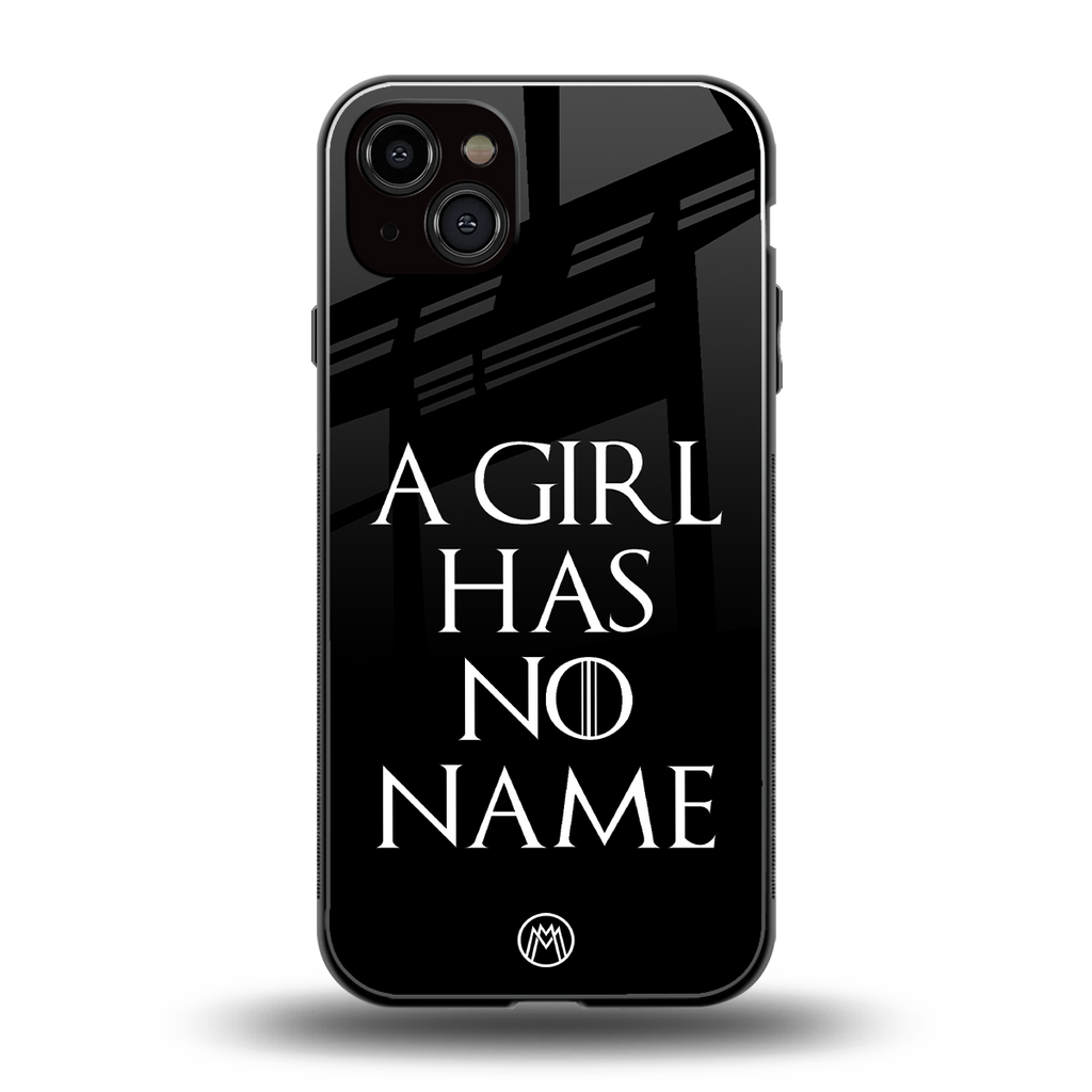 arya stark back phone cover | glass case for iphone 14 plus