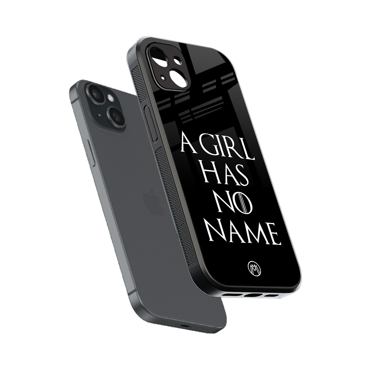 arya stark back phone cover | glass case for iphone 15 plus