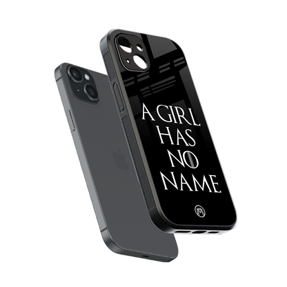 arya stark back phone cover | glass case for iphone 15 plus
