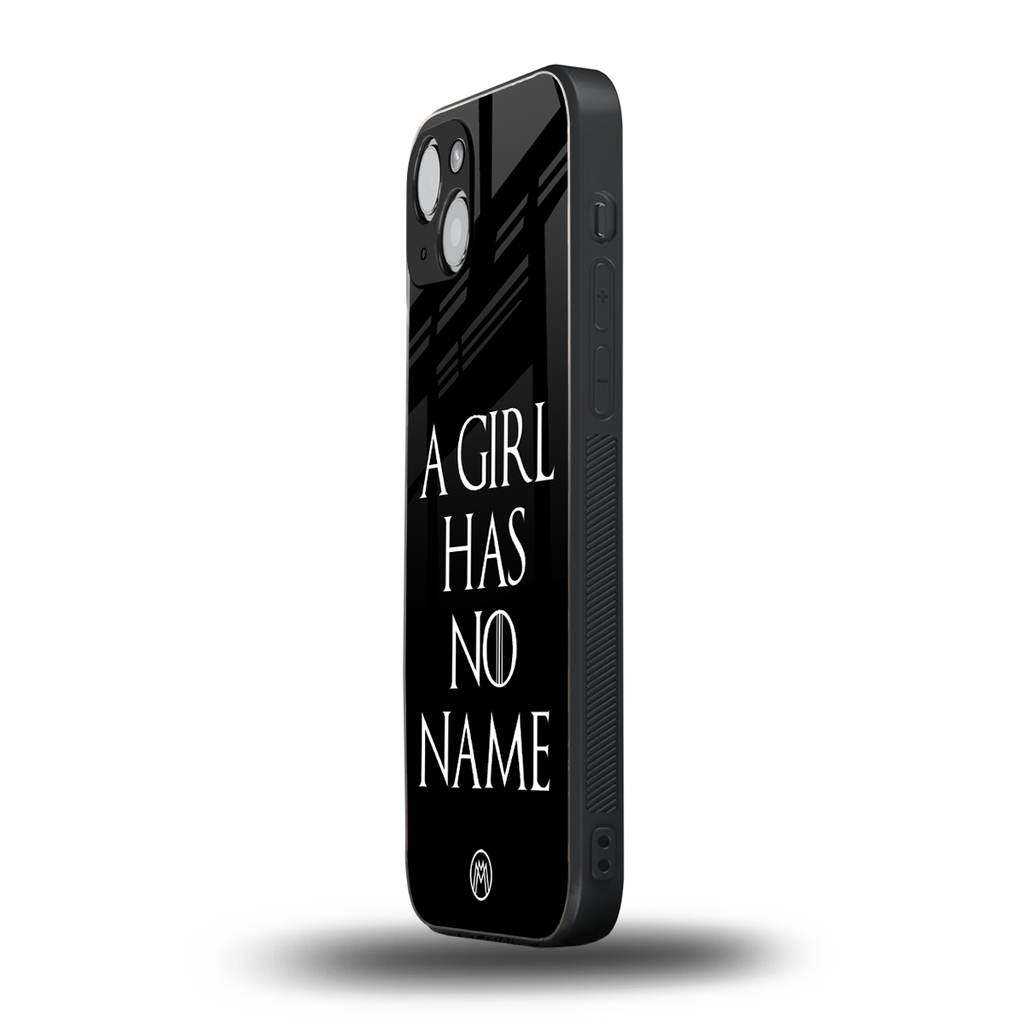 arya stark back phone cover | glass case for iphone 14 plus