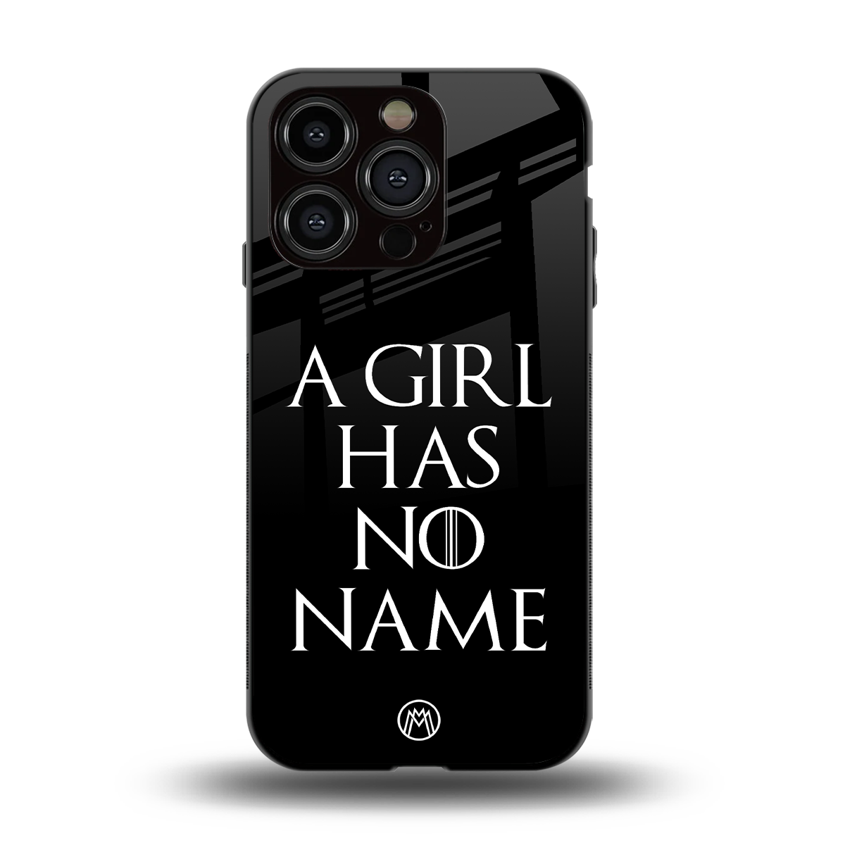 arya stark back phone cover | glass case for iphone 15 pro