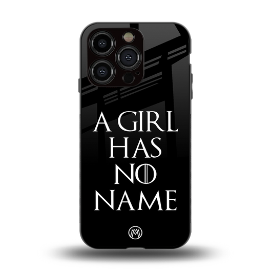 arya stark back phone cover | glass case for iphone 15 pro