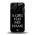 arya stark back phone cover | glass case for iphone 15
