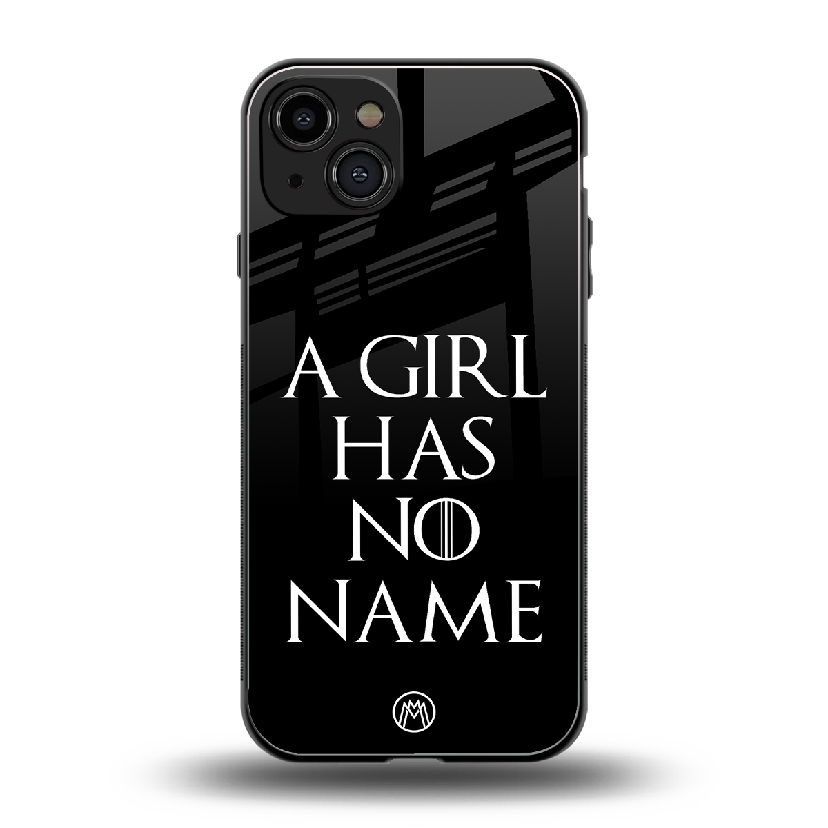 arya stark back phone cover | glass case for iphone 15