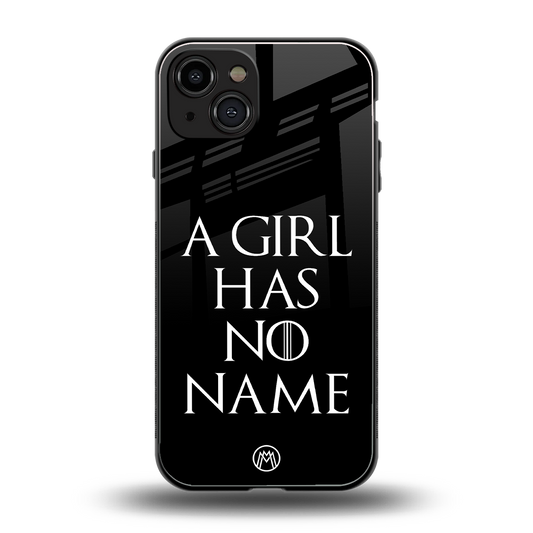 arya stark back phone cover | glass case for iphone 15