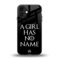 arya stark back phone cover | glass case for iphone 16 plus