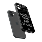 arya stark back phone cover | glass case for iphone 16 plus